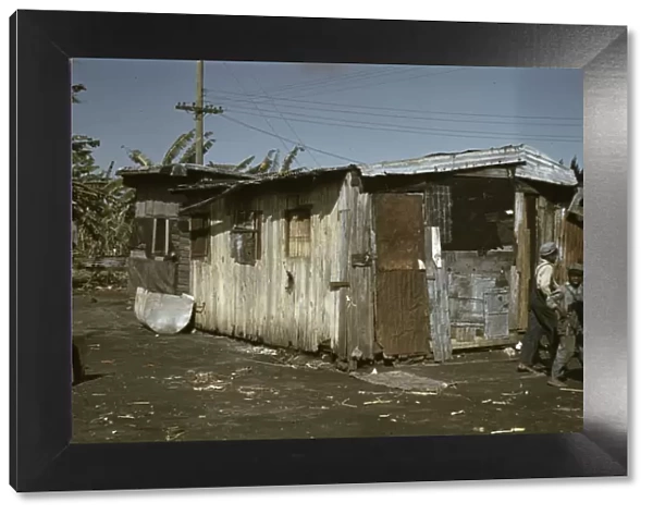 Shacks of Negro migratory workers, Belle Glade, Fla. 1941. Creator: Marion Post Wolcott
