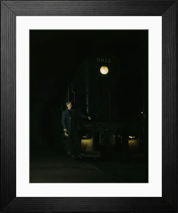 Framed Print : Illinois Central R. R. Chicago, Illinois, 1943. Creator: Jack Delano Framed Print : Illinois Central R. R. Chicago, Illinois, 1943. Creator: Jack Delano
