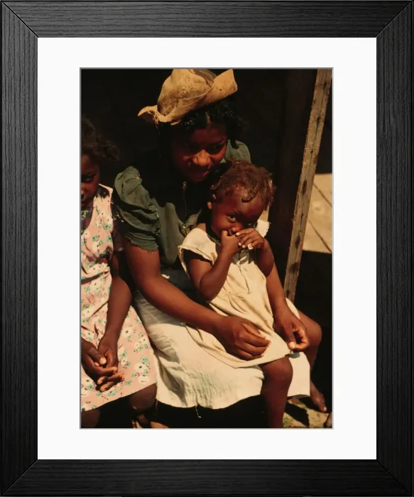 Framed Print : Bayou Bourbeau plantation, a FSA cooperative, vicinity of Natchitoches, La. 1940. Creator: Marion Post Wolcott Framed Print : Bayou Bourbeau plantation, a FSA cooperative, vicinity of Natchitoches, La. 1940. Creator: Marion Post Wolcott
