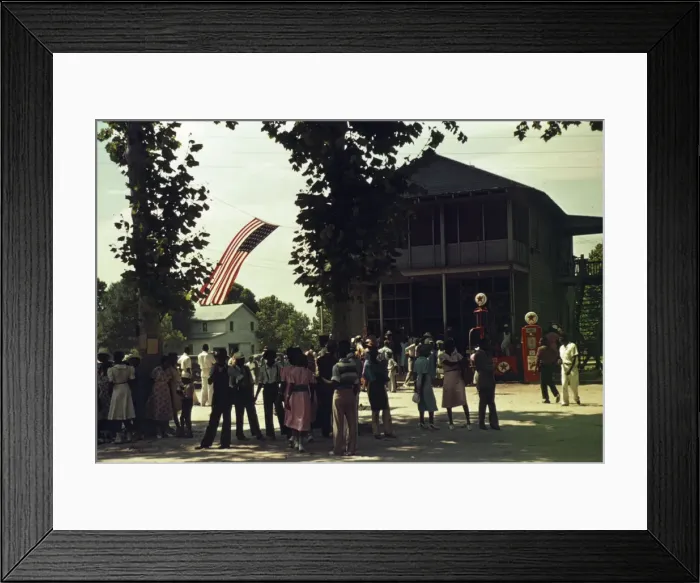 Framed Print : 4th of July celebration, St. Helena Island, S. C. 1939. Creator: Marion Post Wolcott Framed Print : 4th of July celebration, St. Helena Island, S. C. 1939. Creator: Marion Post Wolcott