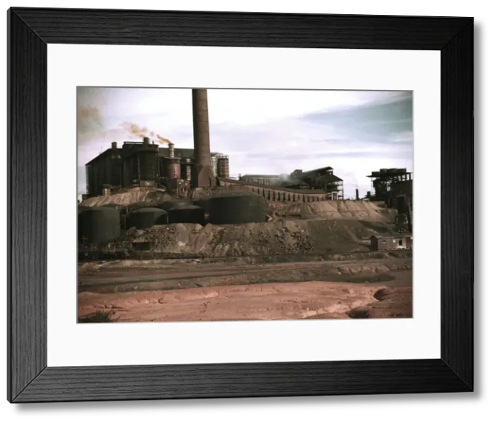 Framed Print : Copper mining and sulfuric acid plant, Copperhill, Tenn. 1940. Creator: Marion Post Wolcott Framed Print : Copper mining and sulfuric acid plant, Copperhill, Tenn. 1940. Creator: Marion Post Wolcott