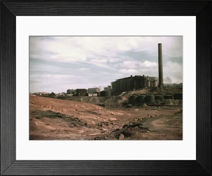 Framed Print : Copper mining and sulfuric acid plant, Copperhill, Tenn. 1940. Creator: Marion Post Wolcott Framed Print : Copper mining and sulfuric acid plant, Copperhill, Tenn. 1940. Creator: Marion Post Wolcott