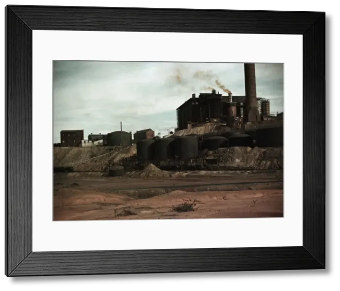 Framed Print : Copper mining and sulfuric acid plant, Copperhill, Tenn. 1940. Creator: Marion Post Wolcott Framed Print : Copper mining and sulfuric acid plant, Copperhill, Tenn. 1940. Creator: Marion Post Wolcott