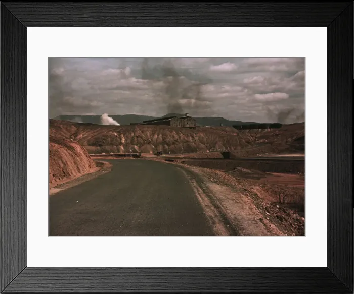Framed Print : A train bringing copper ore out of the mine, Ducktown, Tenn. 1940. Creator: Marion Post Wolcott Framed Print : A train bringing copper ore out of the mine, Ducktown, Tenn. 1940. Creator: Marion Post Wolcott
