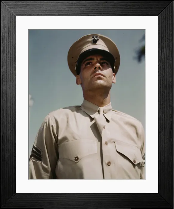 Framed Print : Marine Sgt. at New Orleans, La. between 1941 and 1945. Creator: Howard Hollem Framed Print : Marine Sgt. at New Orleans, La. between 1941 and 1945. Creator: Howard Hollem