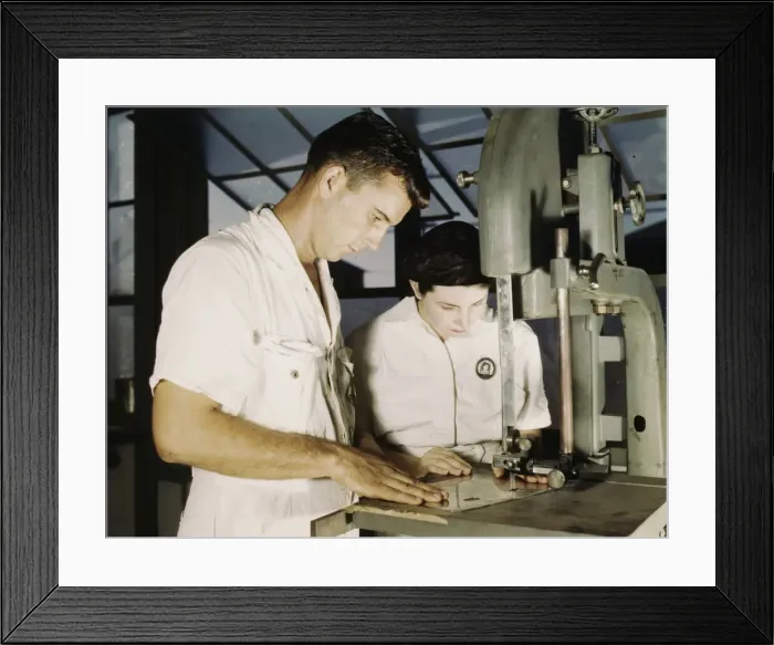 Framed Print : NYA employees receiving training in the Assem... U.S. Naval Air Base, Corpus Christi, Texas, 1942. Creator: Howard Hollem Framed Print : NYA employees receiving training in the Assem... U.S. Naval Air Base, Corpus Christi, Texas, 1942. Creator: Howard Hollem