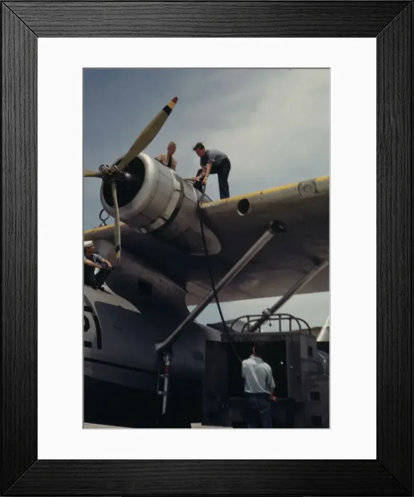 Framed Print : Fueling a plane at the Naval Air Base, Corpus Christi, Texas, 1942. Creator: Howard Hollem Framed Print : Fueling a plane at the Naval Air Base, Corpus Christi, Texas, 1942. Creator: Howard Hollem