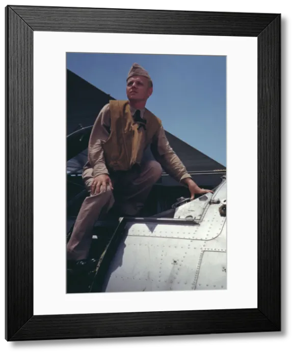 Framed Print : At the Naval Air Base, Corpus Christi, Texas, 1942. Creator: Howard Hollem Framed Print : At the Naval Air Base, Corpus Christi, Texas, 1942. Creator: Howard Hollem
