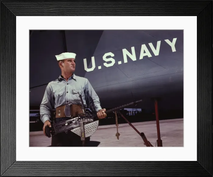 Framed Print : After seven years in the Navy, J.D. Estes is con... Naval Air Base, Corpus Christi, Texas, 1942. Creator: Howard Hollem Framed Print : After seven years in the Navy, J.D. Estes is con... Naval Air Base, Corpus Christi, Texas, 1942. Creator: Howard Hollem