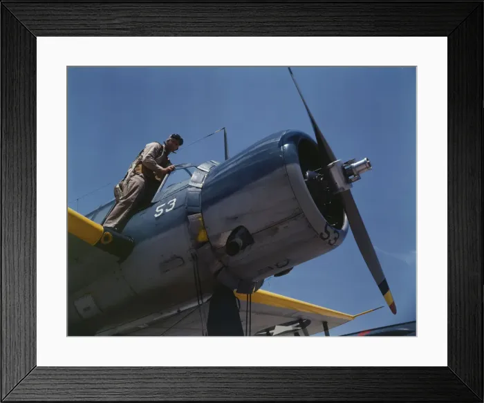 Framed Print : Aviation cadet in training at the Naval Air Base, Corpus Christi, Texas, 1942. Creator: Howard Hollem Framed Print : Aviation cadet in training at the Naval Air Base, Corpus Christi, Texas, 1942. Creator: Howard Hollem