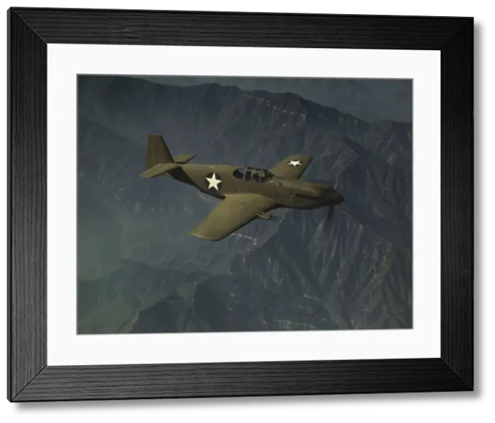 Framed Print : P-51 Mustang'fighter in flight, Inglewood, Calif. 1942. Creator: Alfred T Palmer Framed Print : P-51 Mustang'fighter in flight, Inglewood, Calif. 1942. Creator: Alfred T Palmer