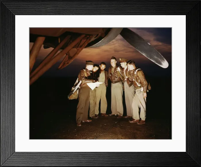 Framed Print : Heres our mission... Langley Field, Va. 1942. Creator: Alfred T Palmer Framed Print : Heres our mission... Langley Field, Va. 1942. Creator: Alfred T Palmer