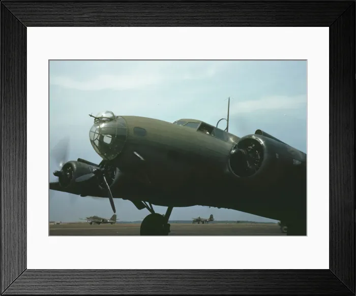 Framed Print : A giant of the skyways poises for flight, Langley Field, Va. 1942. Creator: Alfred T Palmer Framed Print : A giant of the skyways poises for flight, Langley Field, Va. 1942. Creator: Alfred T Palmer