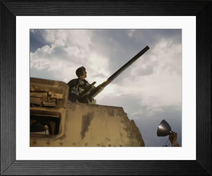 Framed Print : Tank commander, Ft. Knox, Ky. 1942. Creator: Alfred T Palmer Framed Print : Tank commander, Ft. Knox, Ky. 1942. Creator: Alfred T Palmer