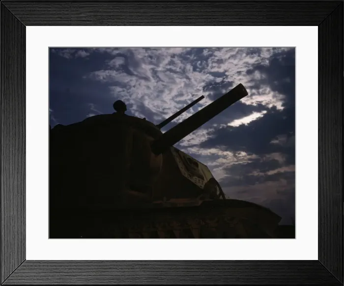 Framed Print : The crew of an M-3 tank learn all the ways of causing trouble for the Axis... Fort Knox, Ky, 1942. Creator: Alfred T Palmer Framed Print : The crew of an M-3 tank learn all the ways of causing trouble for the Axis... Fort Knox, Ky, 1942. Creator: Alfred T Palmer