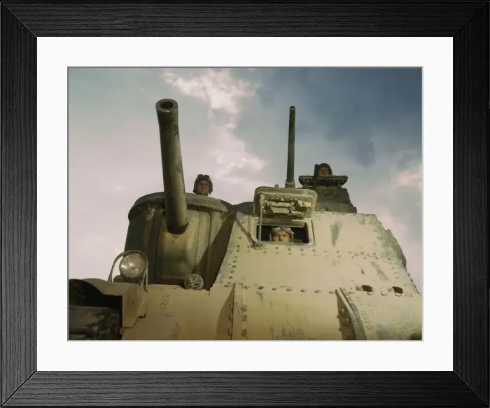 Framed Print : M-3 tanks and crews, Ft. Knox, Ky. 1942. Creator: Alfred T Palmer Framed Print : M-3 tanks and crews, Ft. Knox, Ky. 1942. Creator: Alfred T Palmer