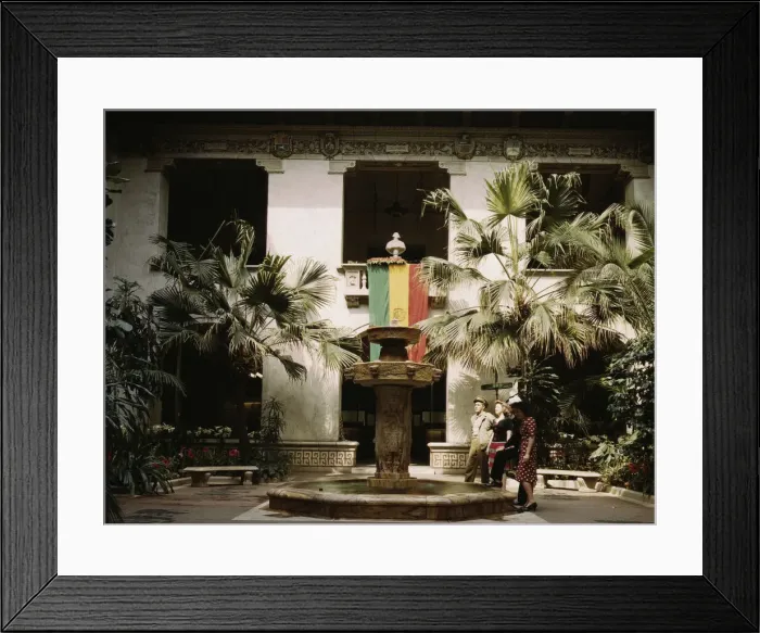 Framed Print : Courtyard of the Pan American Building, Washington, D. C. 1943. Creator: John Collier Framed Print : Courtyard of the Pan American Building, Washington, D. C. 1943. Creator: John Collier