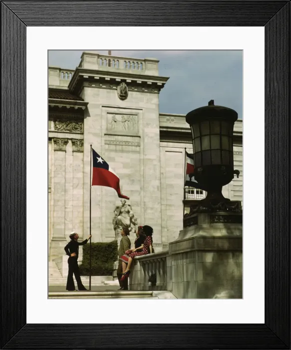 Framed Print : Steps of the Pan American Building, Washington, D. C. 1943. Creator: John Collier Framed Print : Steps of the Pan American Building, Washington, D. C. 1943. Creator: John Collier