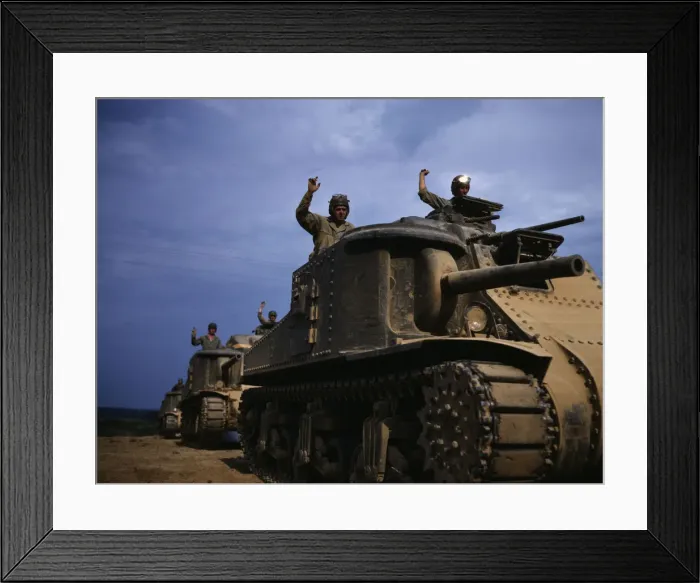 Framed Print : M-3 tank, Ft. Knox, Ky. 1942. Creator: Alfred T Palmer Framed Print : M-3 tank, Ft. Knox, Ky. 1942. Creator: Alfred T Palmer