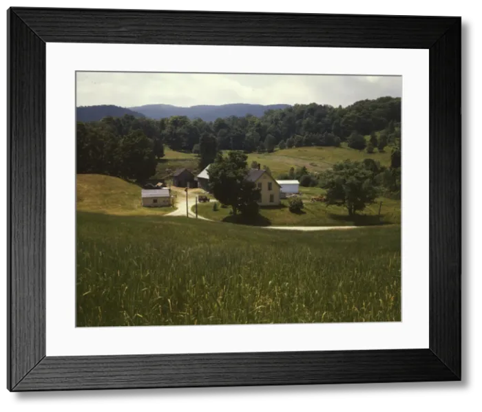 Framed Print : A farm, Bethel, Vt. 1943. Creator: John Collier Framed Print : A farm, Bethel, Vt. 1943. Creator: John Collier