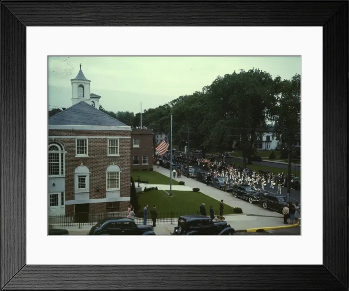 Framed Print : An American town and its way of life, Southington, Conn. 1942. Creator: Charles Fenno Jacobs