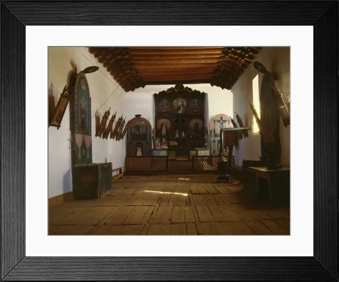 Framed Print : Church of Trampas, Taos Co. New Mexico, 1943. Creator: John Collier Framed Print : Church of Trampas, Taos Co. New Mexico, 1943. Creator: John Collier