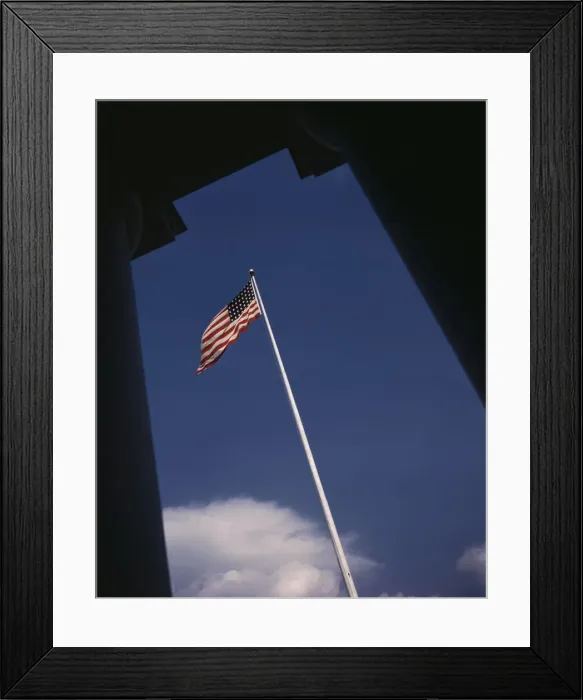 Framed Print : Flag, Detroit, Mich. 1942. Creator: Arthurs Siegel Framed Print : Flag, Detroit, Mich. 1942. Creator: Arthurs Siegel