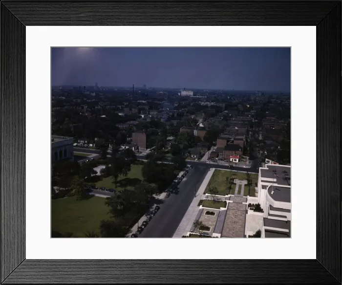 Framed Print : Looking east toward Rackham Building, Detroit, Mich. 1942. Creator: Arthurs Siegel Framed Print : Looking east toward Rackham Building, Detroit, Mich. 1942. Creator: Arthurs Siegel