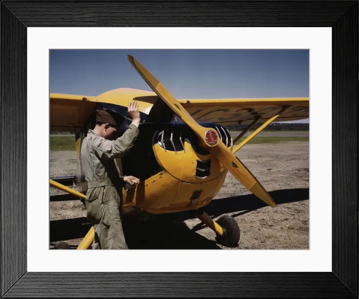 Framed Print : Civil Air Patrol Base, Bar Harbor, Maine, 1943. Creator: John Collier Framed Print : Civil Air Patrol Base, Bar Harbor, Maine, 1943. Creator: John Collier