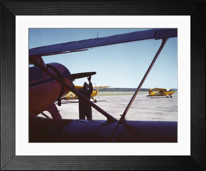 Framed Print : Civil Air Patrol Base, Bar Harbor, Maine, 1943. Creator: John Collier Framed Print : Civil Air Patrol Base, Bar Harbor, Maine, 1943. Creator: John Collier