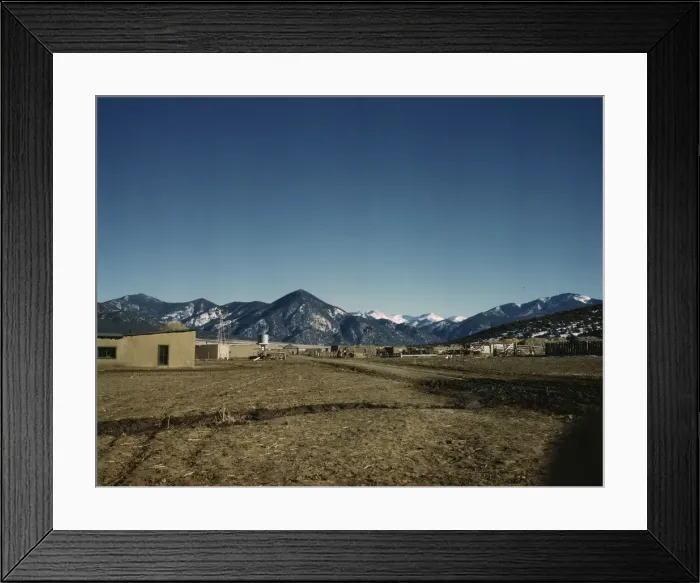 Framed Print : Questa vicinity, New Mexico, 1943. Creator: John Collier Framed Print : Questa vicinity, New Mexico, 1943. Creator: John Collier