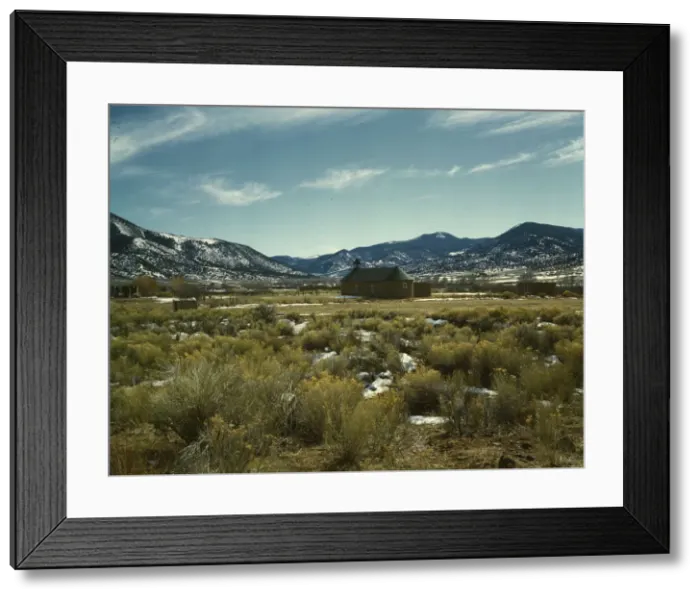 Framed Print : Cerros, near Costilla, New Mexico, 1943. Creator: John Collier Framed Print : Cerros, near Costilla, New Mexico, 1943. Creator: John Collier