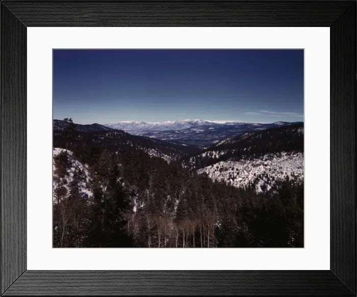 Framed Print : Sangre de Cristo Mountain, 1943. Creator: John Collier Framed Print : Sangre de Cristo Mountain, 1943. Creator: John Collier