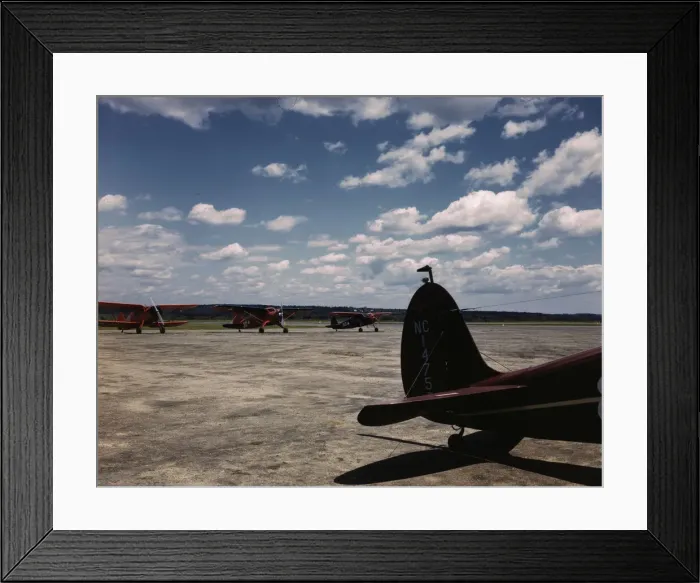 Framed Print : Civil Air Patrol Base, Bar Harbor, Maine, 1943. Creator: John Collier Framed Print : Civil Air Patrol Base, Bar Harbor, Maine, 1943. Creator: John Collier