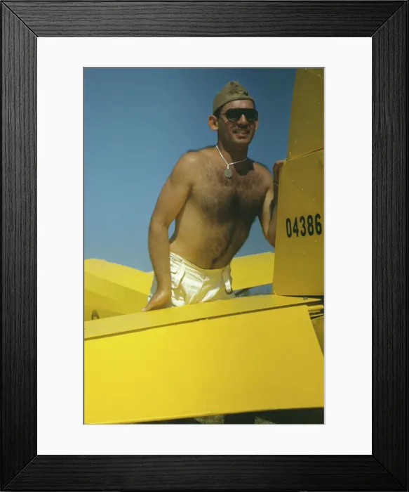 Framed Print : Marine with the training gliders at Page Field, Parris Island, S. C. 1942. Creator: Alfred T Palmer
