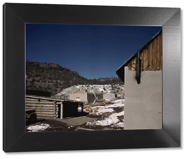 Village in New Mexico, ca. 1942. Creator: John Collier