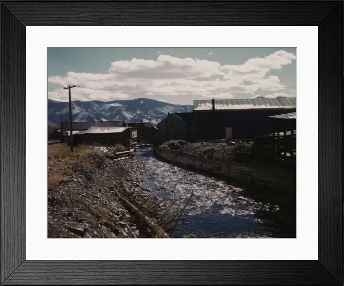 Framed Print : Willow Creek, Creede, Colorado, 1942. Creator: Andreas Feininger Framed Print : Willow Creek, Creede, Colorado, 1942. Creator: Andreas Feininger