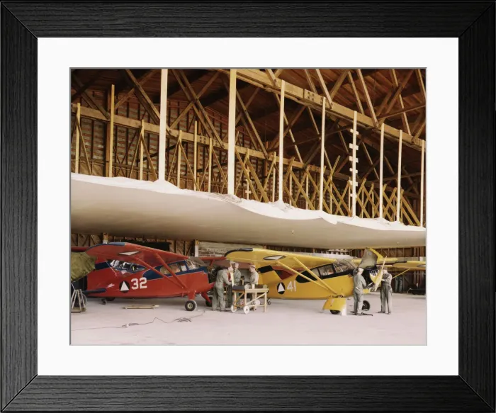 Framed Print : Civil Air Patrol Base, Bar Harbor, Maine, 1943. Creator: John Collier Framed Print : Civil Air Patrol Base, Bar Harbor, Maine, 1943. Creator: John Collier