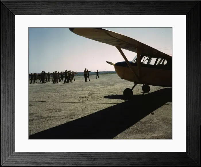 Framed Print : Civil Air Patrol Base, Bar Harbor, Maine, 1943. Creator: John Collier Framed Print : Civil Air Patrol Base, Bar Harbor, Maine, 1943. Creator: John Collier