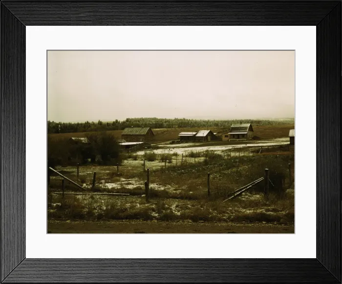 Framed Print : Ben Bow Mill of the Metal Reserves Chromite development, Stillwater Co. Montana, 1942. Creator: Russell Lee Framed Print : Ben Bow Mill of the Metal Reserves Chromite development, Stillwater Co. Montana, 1942. Creator: Russell Lee