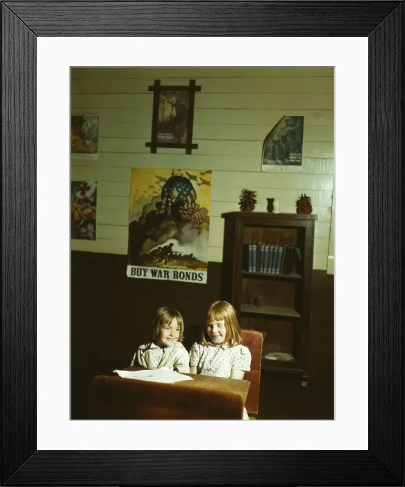 Framed Print : Rural school children, San Augustine County, Texas, 1943. Creator: John Vachon Framed Print : Rural school children, San Augustine County, Texas, 1943. Creator: John Vachon