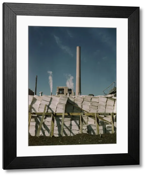 Framed Print : Southland Paper mill, Kraft (chemical) pulp used in making newsprint, Lufkin, Texas, 1943. Creator: John Vachon Framed Print : Southland Paper mill, Kraft (chemical) pulp used in making newsprint, Lufkin, Texas, 1943. Creator: John Vachon