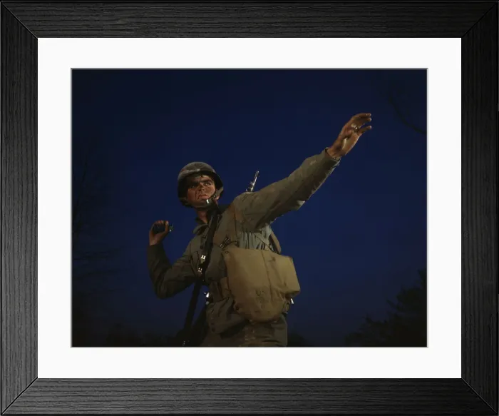 Framed Print : An American pineapple, of the kind the Axis finds hard to digest... Fort Belvoir, VA, c1941-c1945. Creator: Unknown Framed Print : An American pineapple, of the kind the Axis finds hard to digest... Fort Belvoir, VA, c1941-c1945. Creator: Unknown