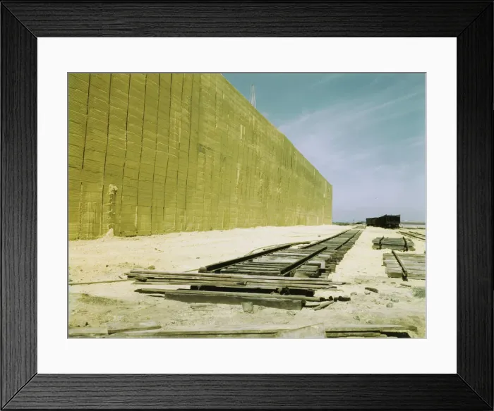 Framed Print : Sulphur vat 60 feet high, Freeport Sulphur Co. Hoskins Mound, Texas, 1943. Creator: John Vachon Framed Print : Sulphur vat 60 feet high, Freeport Sulphur Co. Hoskins Mound, Texas, 1943. Creator: John Vachon