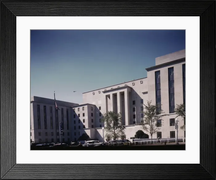 Framed Print : War Department Building at 21st and Virginia Avenue, N. W. Washington, D. C. ca. 1943. Creator: Unknown Framed Print : War Department Building at 21st and Virginia Avenue, N. W. Washington, D. C. ca. 1943. Creator: Unknown