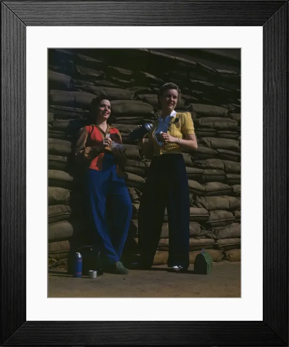 Framed Print : Lunchtime brings a few minutes of rest... Douglas Aircraft Companys plant, Long Beach, Calif. 1942 Creator: Alfred T Palmer Framed Print : Lunchtime brings a few minutes of rest... Douglas Aircraft Companys plant, Long Beach, Calif. 1942 Creator: Alfred T Palmer