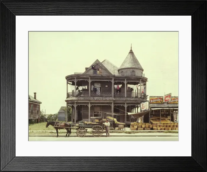Framed Print : House, Houston, Texas, 1943. Creator: John Vachon Framed Print : House, Houston, Texas, 1943. Creator: John Vachon