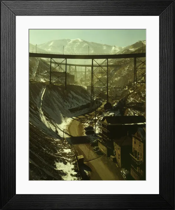 Framed Print : Carr Fork Canyon as seen from G bridge, Bingham Copper Mine, Utah, 1942. Creator: Andreas Feininger. Carr Fork Canyon as seen from G bridge, Bingham Copper Mine, Utah, 1942. Creator: Andreas Feininger Framed Print : Carr Fork Canyon as seen from G bridge, Bingham Copper Mine, Utah, 1942. Creator: Andreas Feininger. Carr Fork Canyon as seen from G bridge, Bingham Copper Mine, Utah, 1942. Creator: Andreas Feininger