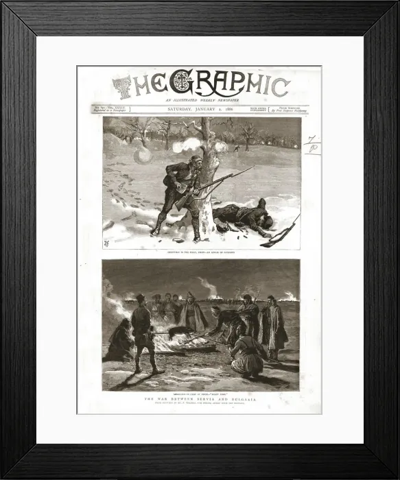 Framed Print : The Graphic, Front Cover January 2nd 1886, 1886. Creator: Unknown Framed Print : The Graphic, Front Cover January 2nd 1886, 1886. Creator: Unknown