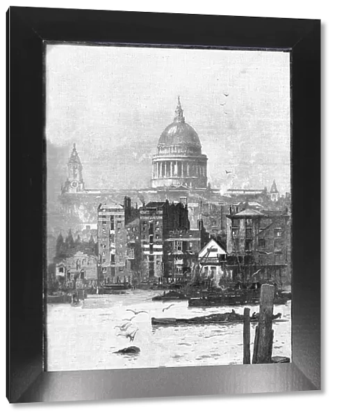 St Pauls from the River, 1886. Creator: Unknown